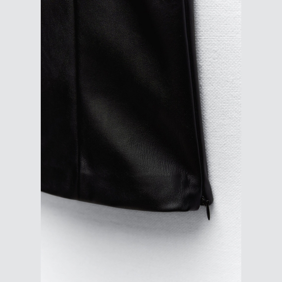 Zara faux leather long leggings - Picture 4 of 8